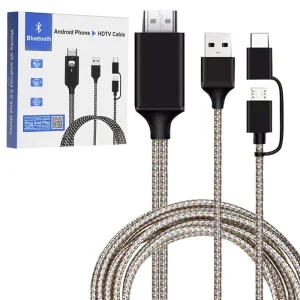 CABLE HDMI USB PARA SMARTHPHONE PLUG AND PLAY