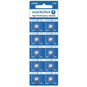 10x en batería blister AG4 G4 LR626 LR66 BL166 everActive
