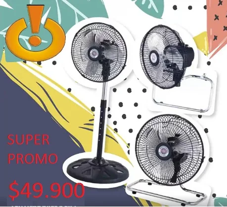 VENTILADOR 10″ 3EN1 economioc metal - Imagen 7