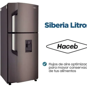 NEVERA HACEB 270Lt Siberia No Frost Titanio Manija Externa INOX