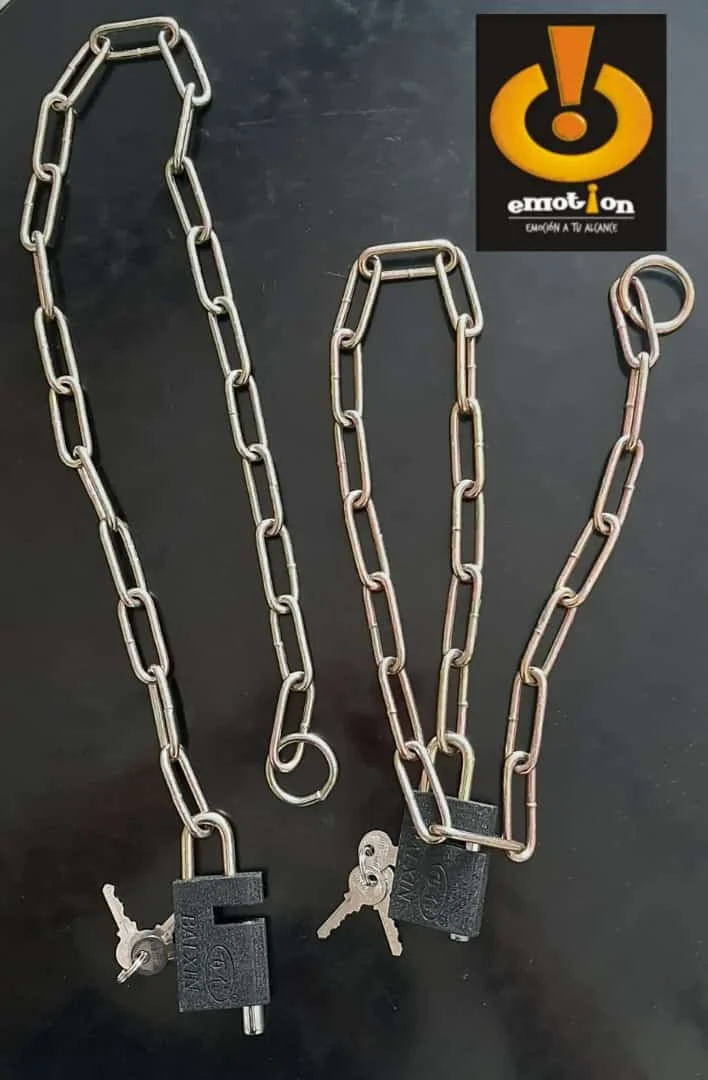 CANDADO CON CADENA SEGURIDAD - Imagen 2