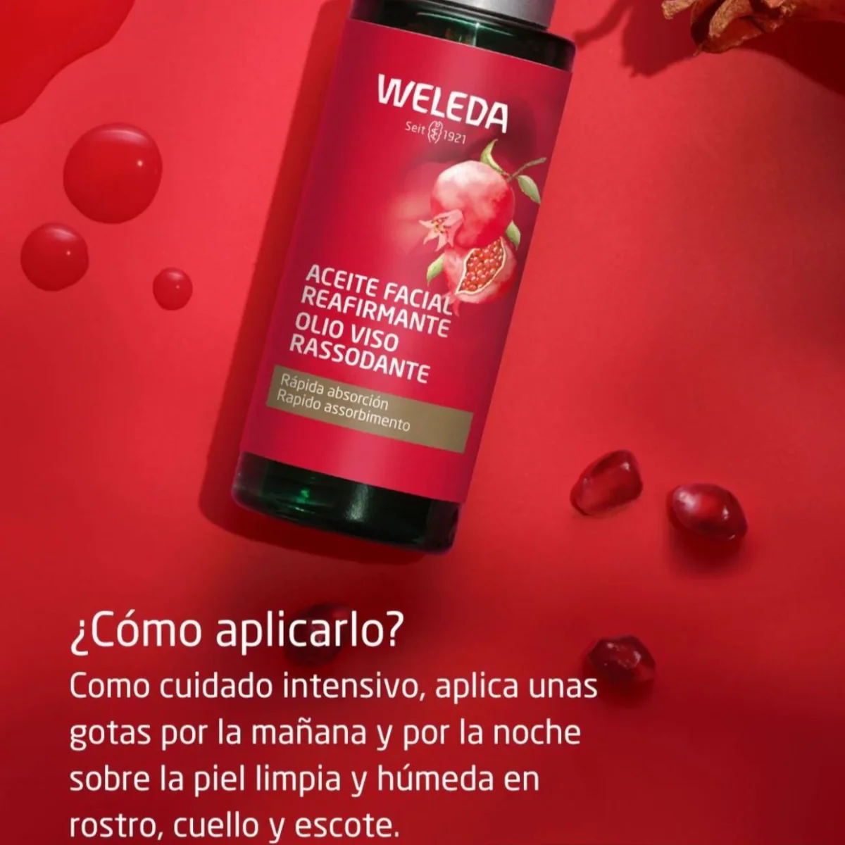 Aceite Facial Reafirmante Granada Weleda - Imagen 3